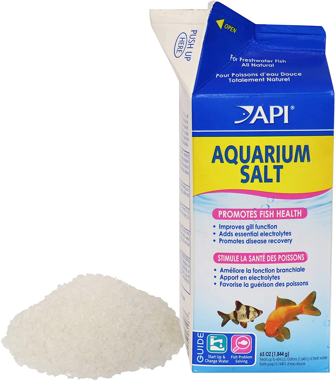 API Aquarium Salt Promotes Fish Health for Freshwater Aquariums [Aquarium Supplies for Aquarium] 65 oz