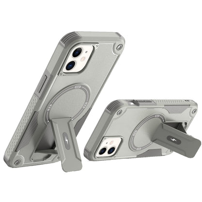 For Apple iPhone 11 (6.1") Case with Invisible Kickstand Compatible with MagSafe, Military-Grade Protection Shockproof Heavy Duty Case Cover