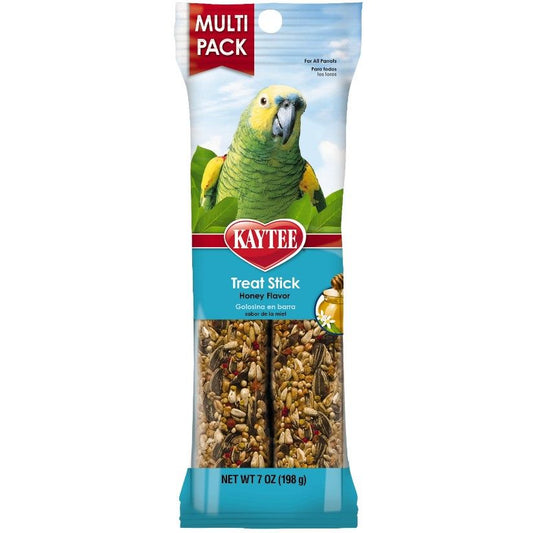 Kaytee Forti-Diet Pro Health Honey Treat - Parrot [Honey Sticks for Bird] 7 oz (2 Pack)