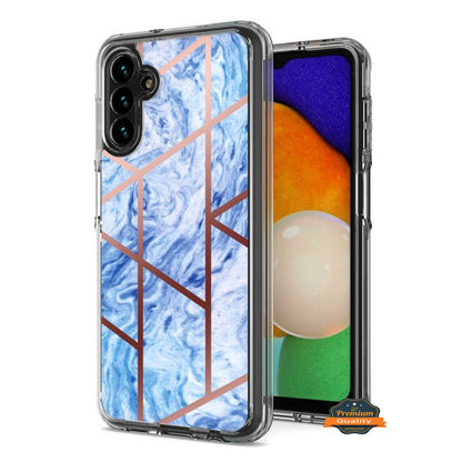 For Samsung Galaxy A16 5G Stylish Hybrid Fashion Marble Trendy IMD Design Hard Back PC Shockproof Protective Case Cover