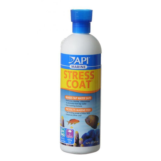 API Stress Coat Marine Fish & Tap Water Conditioner [Medications FW & SW] 16 oz (Treats 948 Gallons)