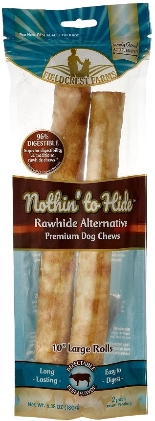 Fieldcrest Farms Nothin to Hide Beef Rolls Large [Dog Supplies] 2 count