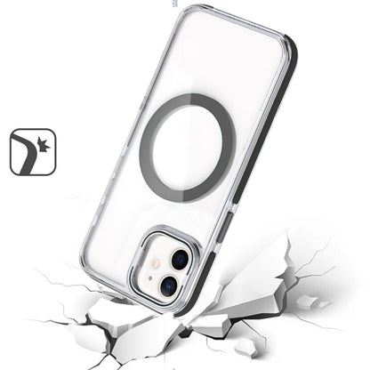 Apple iPhone 16 Plus (6.7") Hybrid Clear Invisible Camera Bracket Stand [With Magsafe Magnetic Circle] Shockproof Color Frame