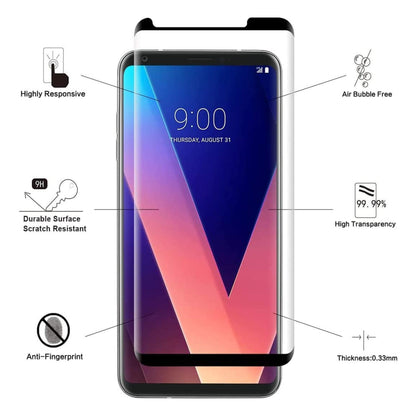 For Samsung Galaxy S22 Ultra Screen Protector 3D Curved Edge Full Coverage 9H Hardness Temper Glass Full Cover Protector Clear Black