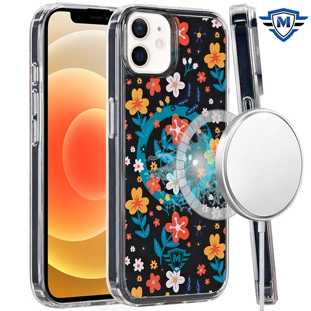 For Apple iPhone 12 / 12 Pro Premium Cute Pattern Design Magnetic Durable Shockproof SlimTPU Hard Back [Compatible with Magsafe] Case Cover