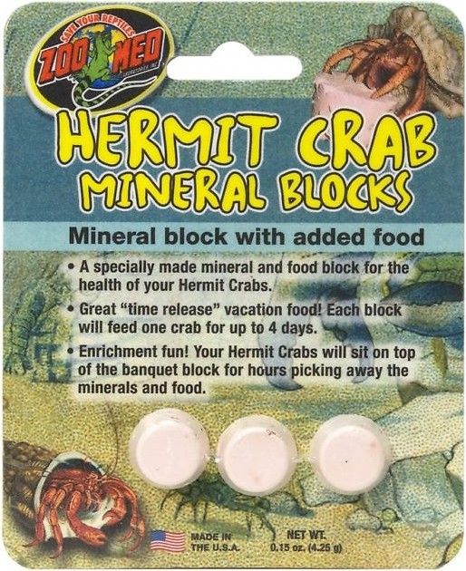 Zoo Med Hermit Crab Mineral Blocks [Supplements] 1 count