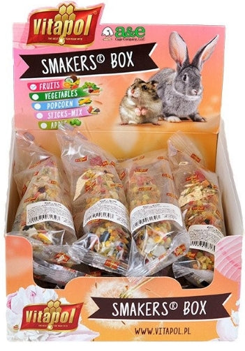 AE Cage Company Smakers Fruit Sticks for Small Animals [Bird Supplies] 12 count