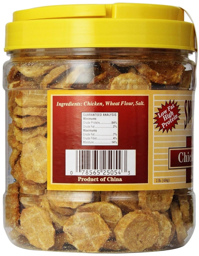 Smokehouse Chicken Chips Natural Dog Treats [Dog Supplies] 1 lb