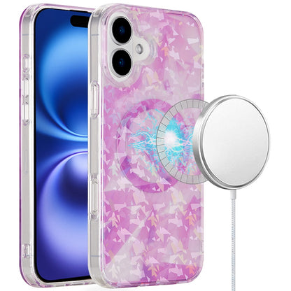 For Apple iPhone 12 / 12 Pro Floral Pattern Design Cute Clear Hybrid Compatible with Magsafe Double Layer Soft TPU Hard PC Back Slim Case Cover