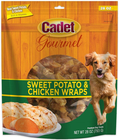 Cadet Gourmet Sweet Potato and Chicken Wraps for Dogs [Dog Supplies] 28 oz