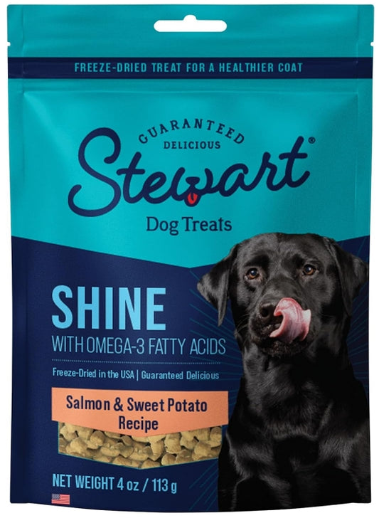 Stewart Shine Freeze Dried Salmon and Sweet Potato Treats with Omega-3 Fatty Acids [Dog Supplies] 4 oz