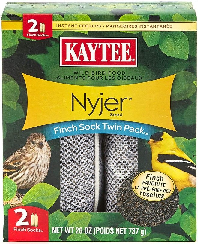 Kaytee Finch Sock Bird Feeder [Wildbird Feeders] 26 oz (2 Pack)