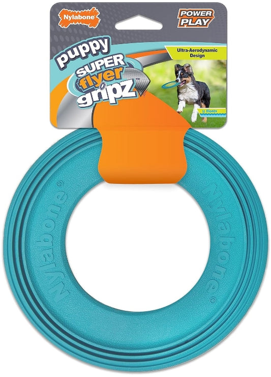 Nylabone Super Flyer Gripz Disc Puppy Toy [Dog Supplies for Dog] 1 count