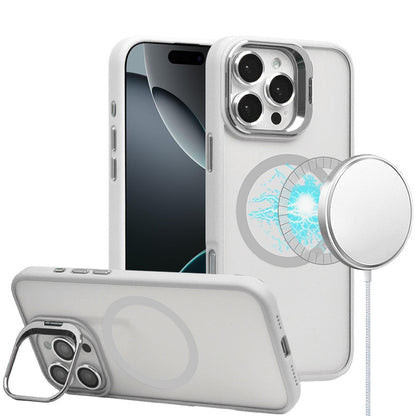 For Apple iPhone 16 Pro (6.3") Hybrid Magnetic Cool Case with Camera Stand Fits MagSafe Accessories Shockproof Case Cover