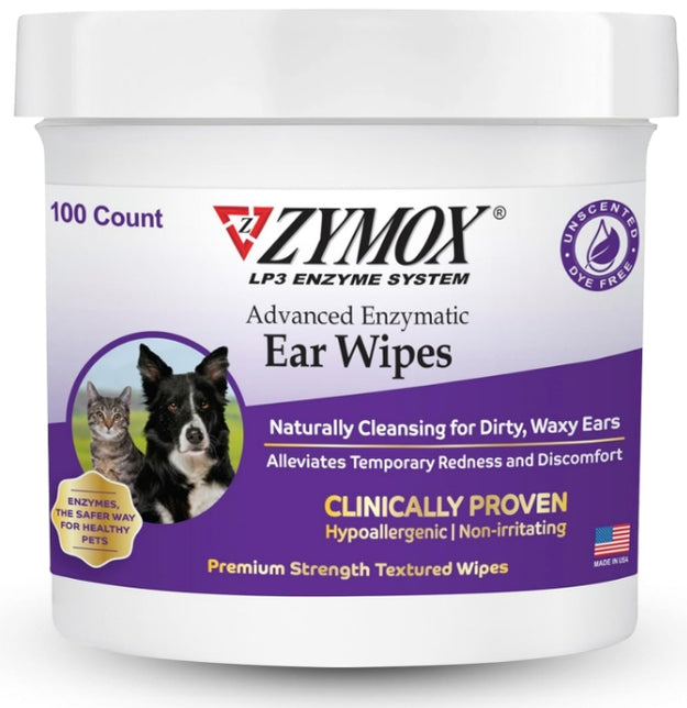 Zymox Advanced Enzymatic Ear Wipes [for Dog] 100 count