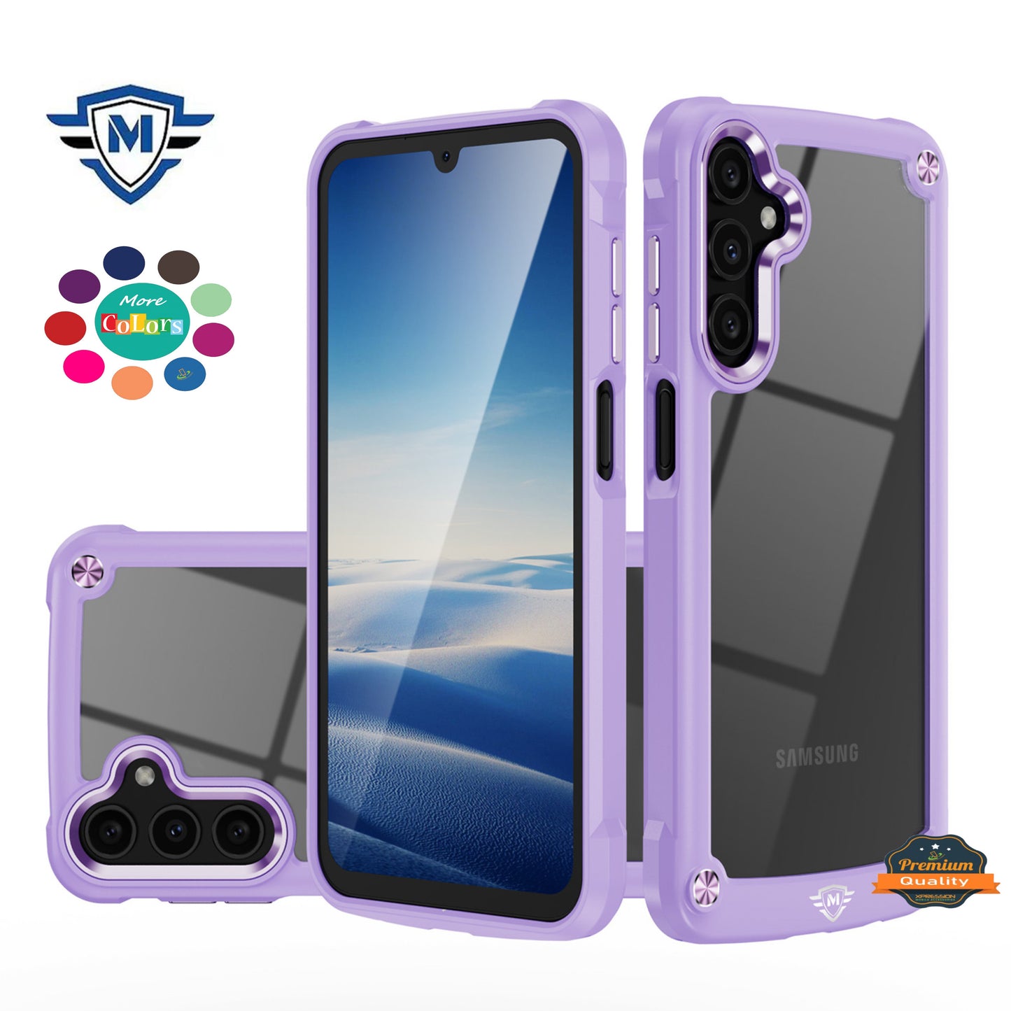 For Apple iPhone 16 (6.1") Ultimate Hybrid Transparent Rubber with Metal Buttons & Camera Edges Hard TPU Frame Corner Bumper Case Cover