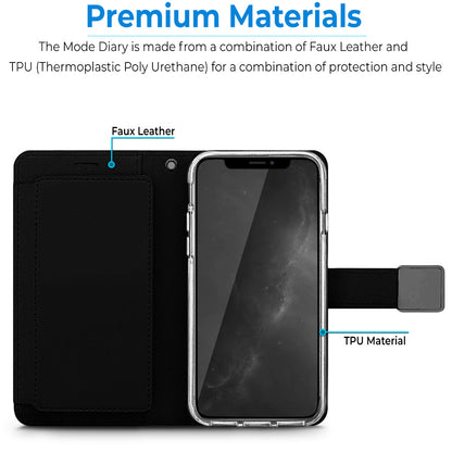 For Apple iPhone 15 Pro Max (6.7") leather Wallet 6 Card Slots folio with Wrist Strap & Kickstand Pouch Flip Shockproof  Phone Case Cover