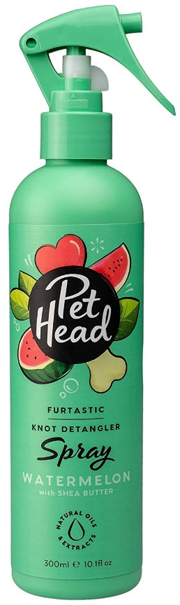 Pet Head Furtastic Knot Detangler Spray for Dogs Watermelon with Shea Butter [Dog Supplies for Dog] 10.1 oz