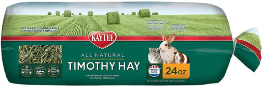 Kaytee Natural Timothy Hay [Small Pet Treats for Small Pet] 24 oz