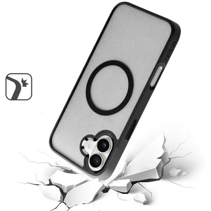 For Apple iPhone 16 Pro (6.3") Magnetic Protective Hybrid Case with MagSafe Compatible Bumper Shockproof Case Cover