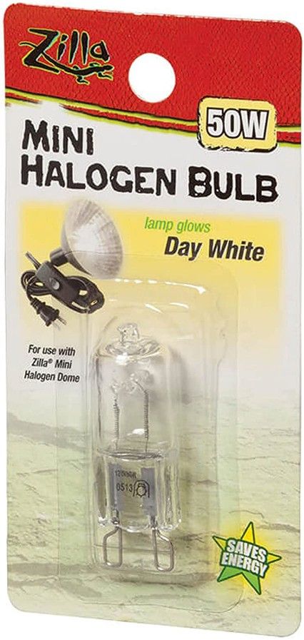 Zilla Mini Halogen Bulb - White [Lighting Incandescent for Reptile] 50W