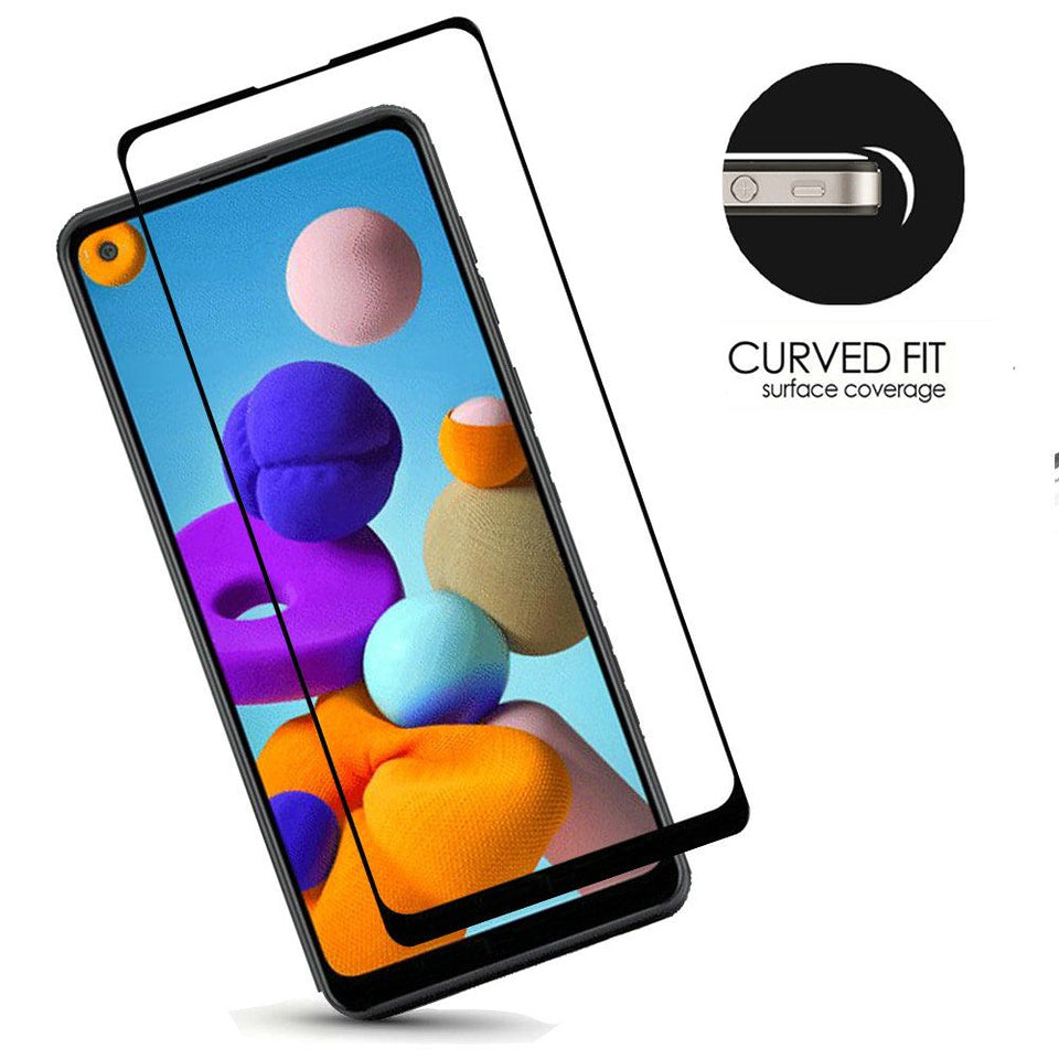 For Samsung Galaxy S22+ Plus Tempered Glass Screen Protector [Full Coverage] Curved Fit Black Edged 9H Hardness Glass Screen Protector Case Cover Clear Black