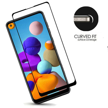 For Samsung Galaxy S22+ Plus Tempered Glass Screen Protector [Full Coverage] Curved Fit Black Edged 9H Hardness Glass Screen Protector Case Cover Clear Black