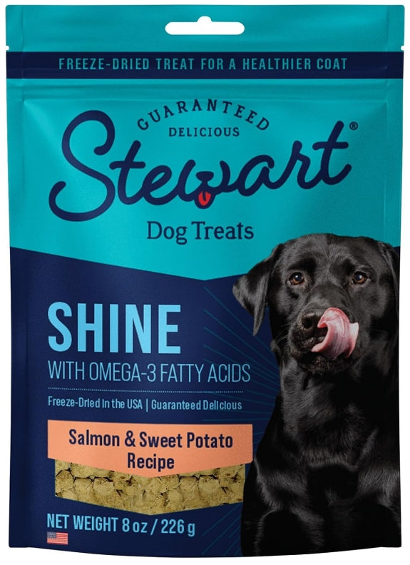 Stewart Shine Freeze Dried Salmon and Sweet Potato Treats with Omega-3 Fatty Acids [Dog Supplies] 8 oz