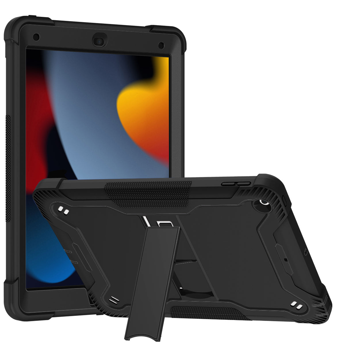 For Samsung Galaxy Tab S9 Tough Tablet Strong with Kickstand Stand Hybrid Heavy Duty Armor High Impact Shockproof Case Cover Black