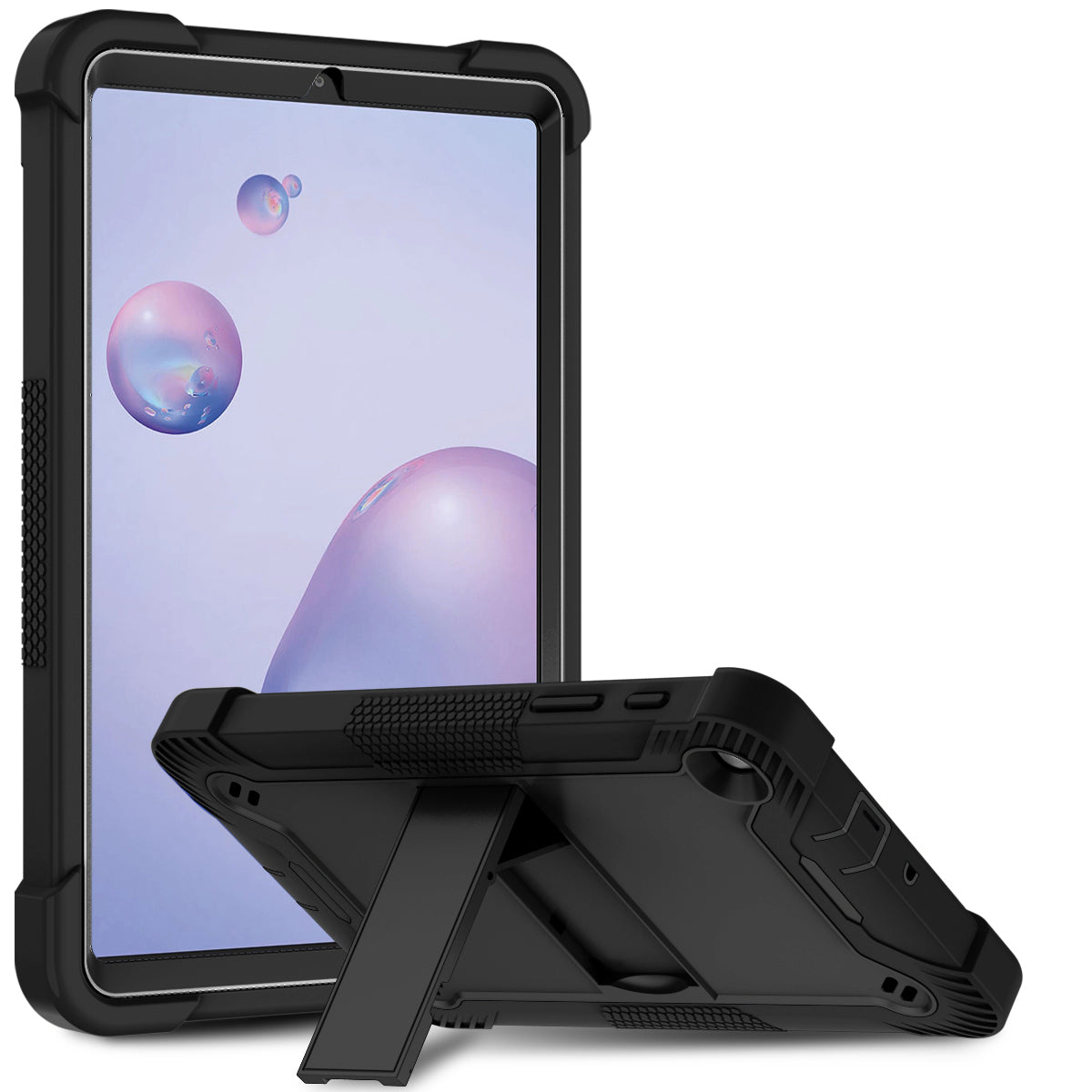 For Samsung Galaxy Tab S9 Tough Tablet Strong with Kickstand Stand Hybrid Heavy Duty Armor High Impact Shockproof Case Cover Black