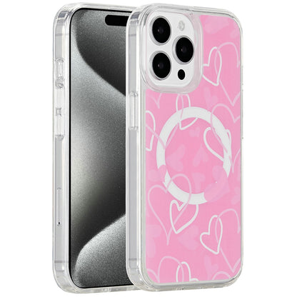 For Apple iPhone 12 / 12 Pro Premium Cute Pattern Design Magnetic Durable Shockproof SlimTPU Hard Back [Compatible with Magsafe] Case Cover