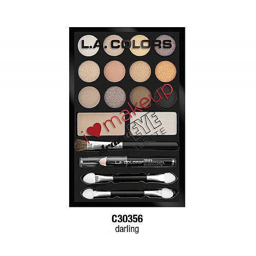 L.A. COLORS I Heart Makeup Drama Eye Palette [Makeup Sets] Darling