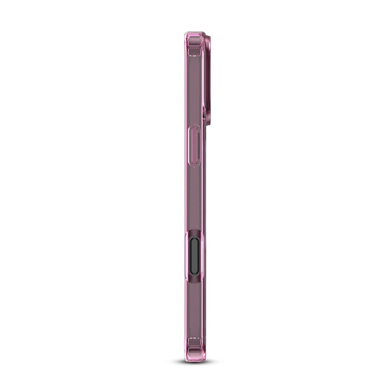 For Ultra-sleek Hybrid Slim Hard PC & TPU Compatible with MagSafe, Magnetic Protective Phone Case for Apple iPhone 16 - Transparent Pink Case Cover Pink