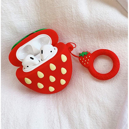 For Apple AirPods 4 Hybrid Cute 3D Fun Design Silicone Skin Cartoon Characters with Keychain Buckle Holder Rubber TPU Soft Cover Case Cover Piggy Pig