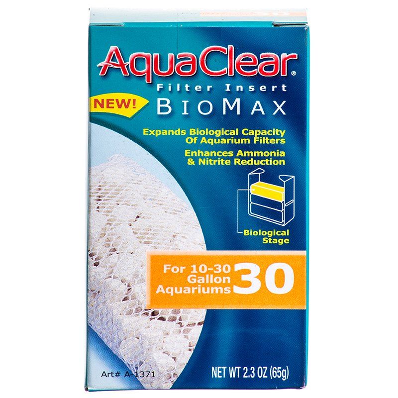 Aquaclear Bio Max Filter Insert [Filter Bio-Media for Aquarium] Bio Max 30 (Fits AquaClear 30 & 150)