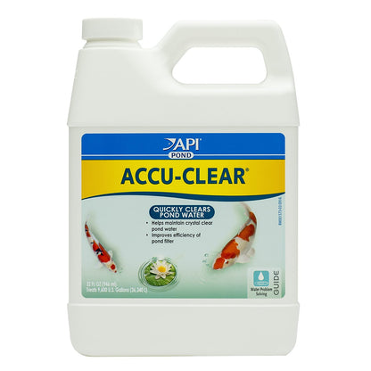 API Pond Accu-Clear Quickly Clears Pond Water [Pond Supplies for Pond] 32 oz