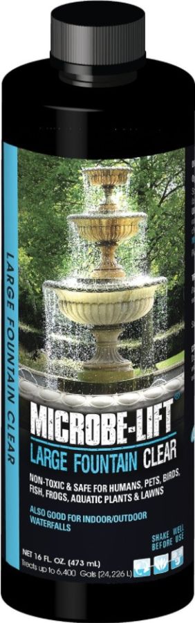 Microbe-Lift Large Fountain Clear [Water Conditioners for Pond] 16 oz