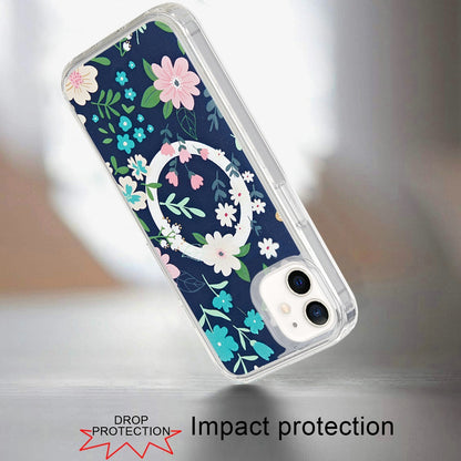 For Apple iPhone 12 / 12 Pro Magsafe Case Cute Pattern Design Durable Shockproof SlimTPU Hard Back [Compatible with Magsafe] Case Cover