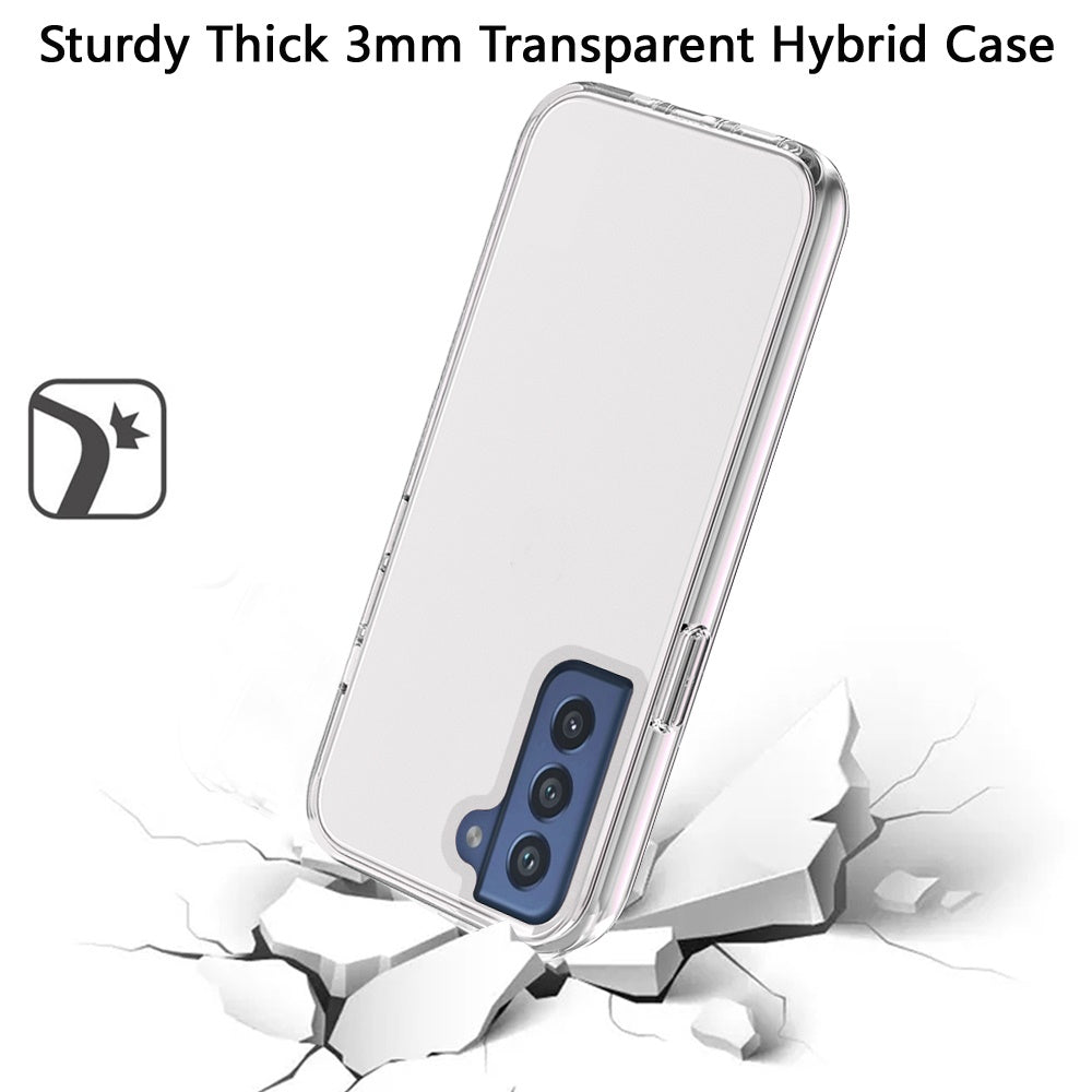 For Apple iPhone SE 4 Transparent Shock Absorption Thick TPU Rubber Gel Soft Ultra Thick 3mm Hybrid Silicone Protective Slim Back Case Cover