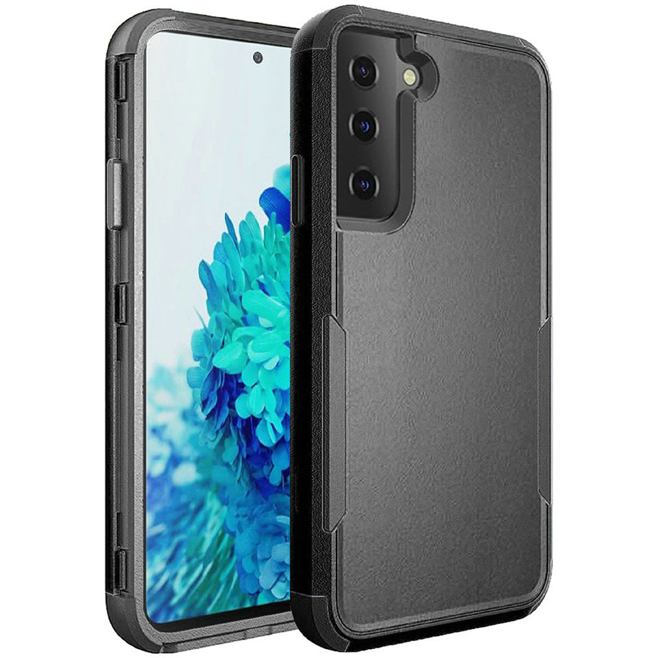 For Apple iPhone 11 (6.1") Hybrid Rugged Hard Shockproof Drop-Proof with 3 Layer Protection, Military Grade Heavy-Duty Black Phone Case Cover