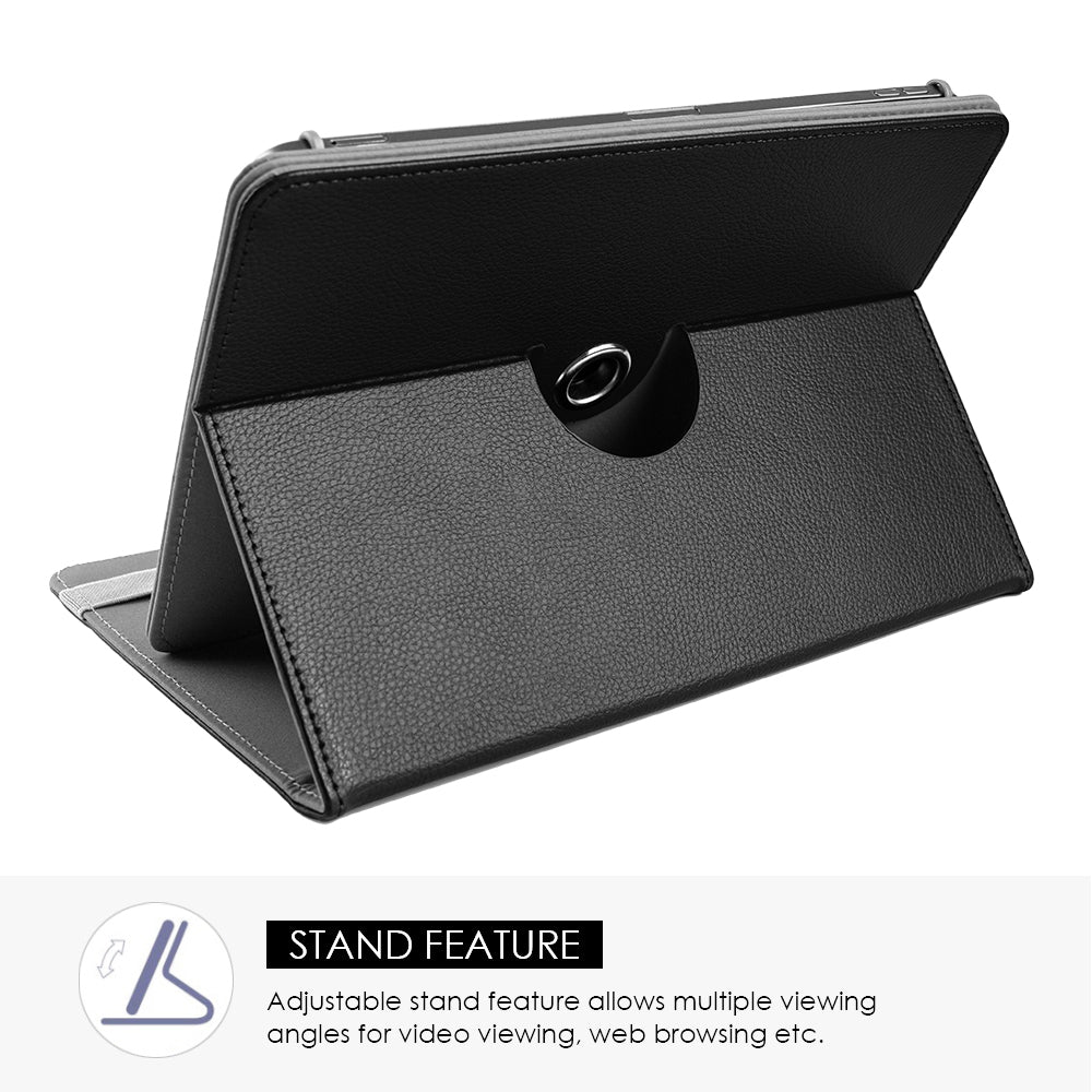 For Universal Tablet Case PU Leather with 360 Degree Rotatable Kickstand and Multiple Viewing Angles Fit 7" - 8" iPad/Android/Tablet PCs  Phone Case Cover