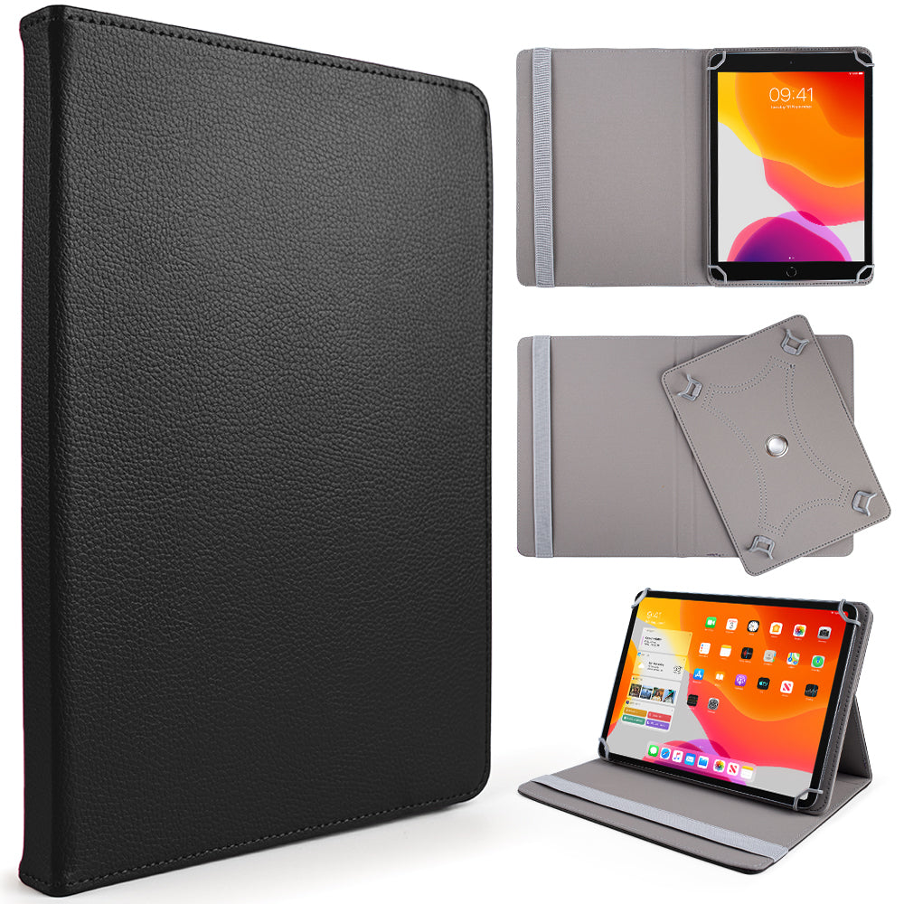 For Universal Tablet Case PU Leather with 360 Degree Rotatable Kickstand and Multiple Viewing Angles Fit 9" - 11" iPad/Android/Tablet PCs  Phone Case Cover