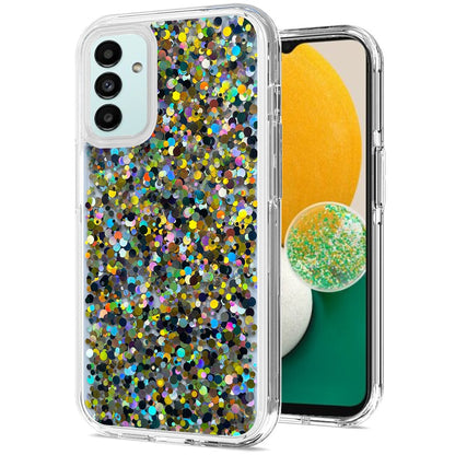 For Samsung Galaxy A13 5G Colorful Glitter Bling Sparkle Epoxy Glittering Shining Hybrid Hard Silicone Shockproof  Phone Case Cover