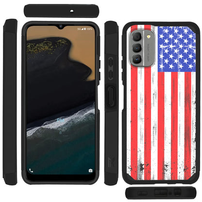 For Nokia G400 5G Graphic Design Stylish Pattern Hard PC TPU Tough Strong Hybrid Shockproof Armor Frame  Phone Case Cover