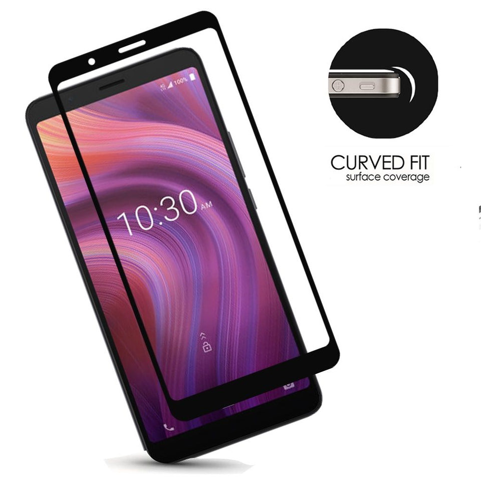 For Motorola Moto G Power 2022 Screen Protector Full Cover Tempered Glass [Edge to Edge Coverage] Full Protection Durable Tempered Glass Clear Black Screen Protector