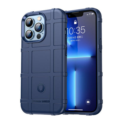 For Motorola Moto G Power 2022 Rugged Shield Hybrid TPU Thick Solid Rough Armor Tactical Matte Grip Silicone Texture Protective Blue Phone Case Cover