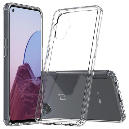 For OnePlus Nord N20 5G Hybrid Slim Crystal Clear Transparent Shock-Absorption Bumper with TPU + Hard PC Back Frame  Phone Case Cover