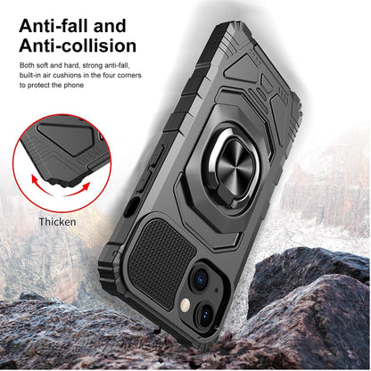 For TCL 30 XE 5G Armor Hybrid Stand Ring Hard TPU Rugged Full-Body Protective [Military-Grade] Magnetic Car Ring Holder  Phone Case Cover