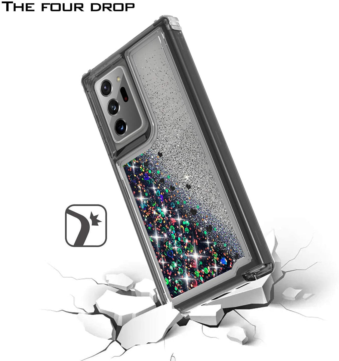 For Apple iPhone 13 Pro Max (6.7") Hybrid Liquid Glitter 3D Bling Quicksand Flowing Sparkle Hard Shockproof 3in1 TPU Heavy Duty  Phone Case Cover