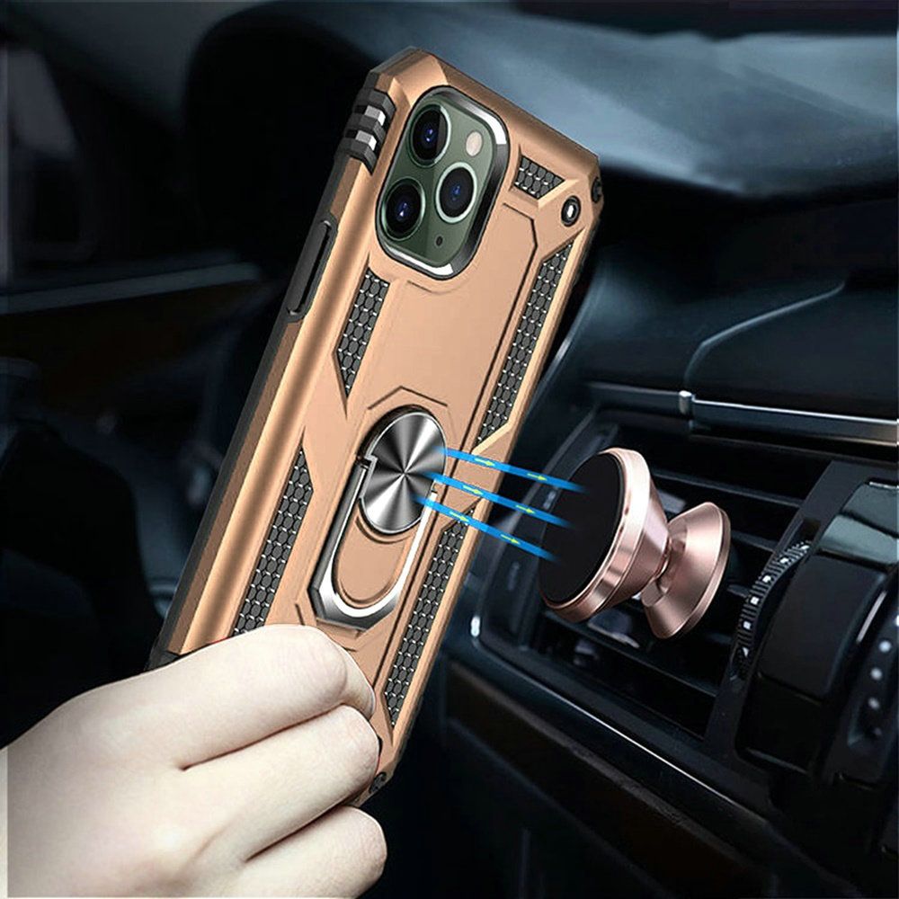 For Apple iPhone SE 2022 /SE 2020/8/7 with Belt Clip Holster Ring Stand Holder, Military Grade Fit for Magnetic Car Mount Shockproof Hybrid Rugged  Phone Case Cover